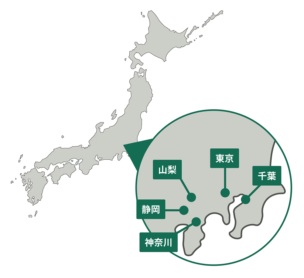 開催場所のマップ