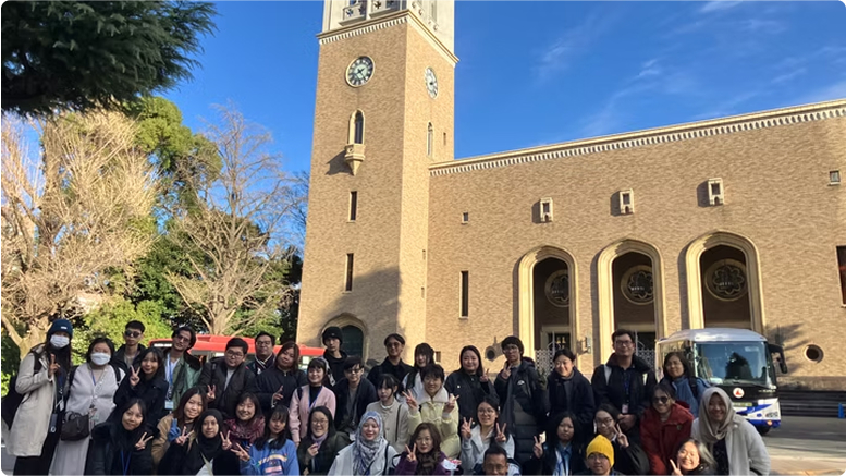 早稲田大学 訪問の様子