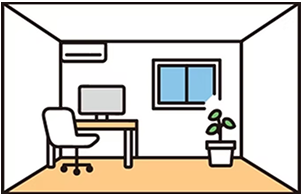 部屋のイラスト