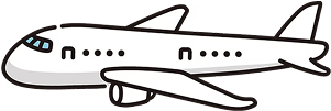 飛行機のイラスト